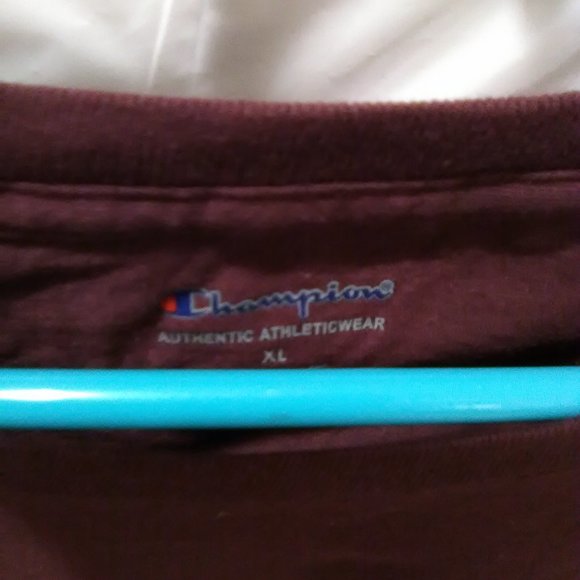 Champion Men's Classic Jersey Long Sleeve Pullover Swea Color Dark Berry… - Picture 2 of 4